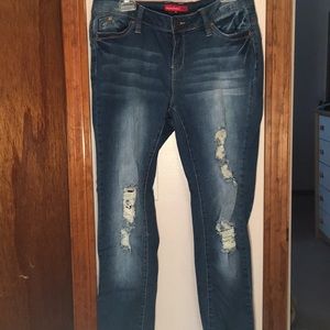 Barely worn ripped jeans